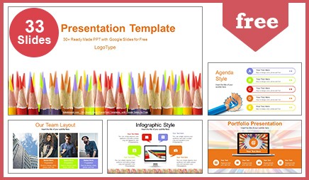 Colored Pencils Education Google Slides & PowerPoint Presentation  