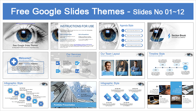 Eye Scanning Technology Google Slides & PowerPoint Template  Eye Scanning Technology Google Slides & PowerPoint Template  