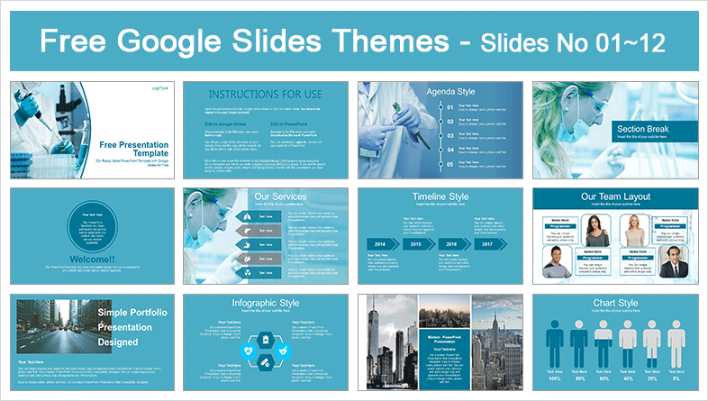 Researcher Medical Google Slides-PowerPoint Presentation  Researcher Medical Google Slides-PowerPoint Presentation  