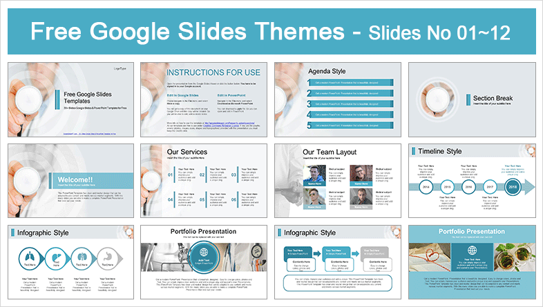 Medical Doctor with Stethoscope Google Slides Themes & PowerPoint Template  Medical Doctor with Stethoscope Google Slides Themes & PowerPoint Template  