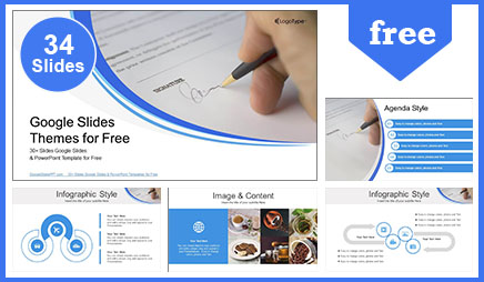 Signing a Document Business Google Slides Themes  