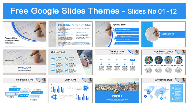 Signing a Document Business Google Slides Themes  Signing a Document Business Google Slides Themes  