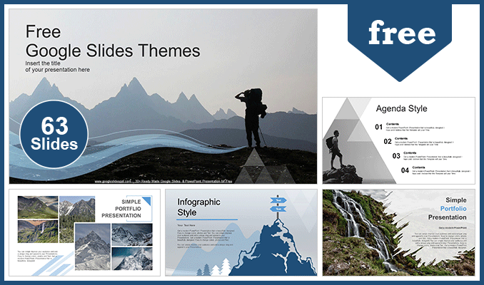 Successful Hiker Google Slides Themes  
