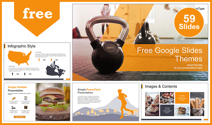 Workout with Kettle Bell Google Slides Themes  